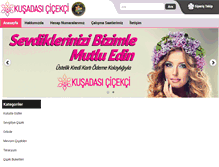 Tablet Screenshot of kusadasicicekci.com